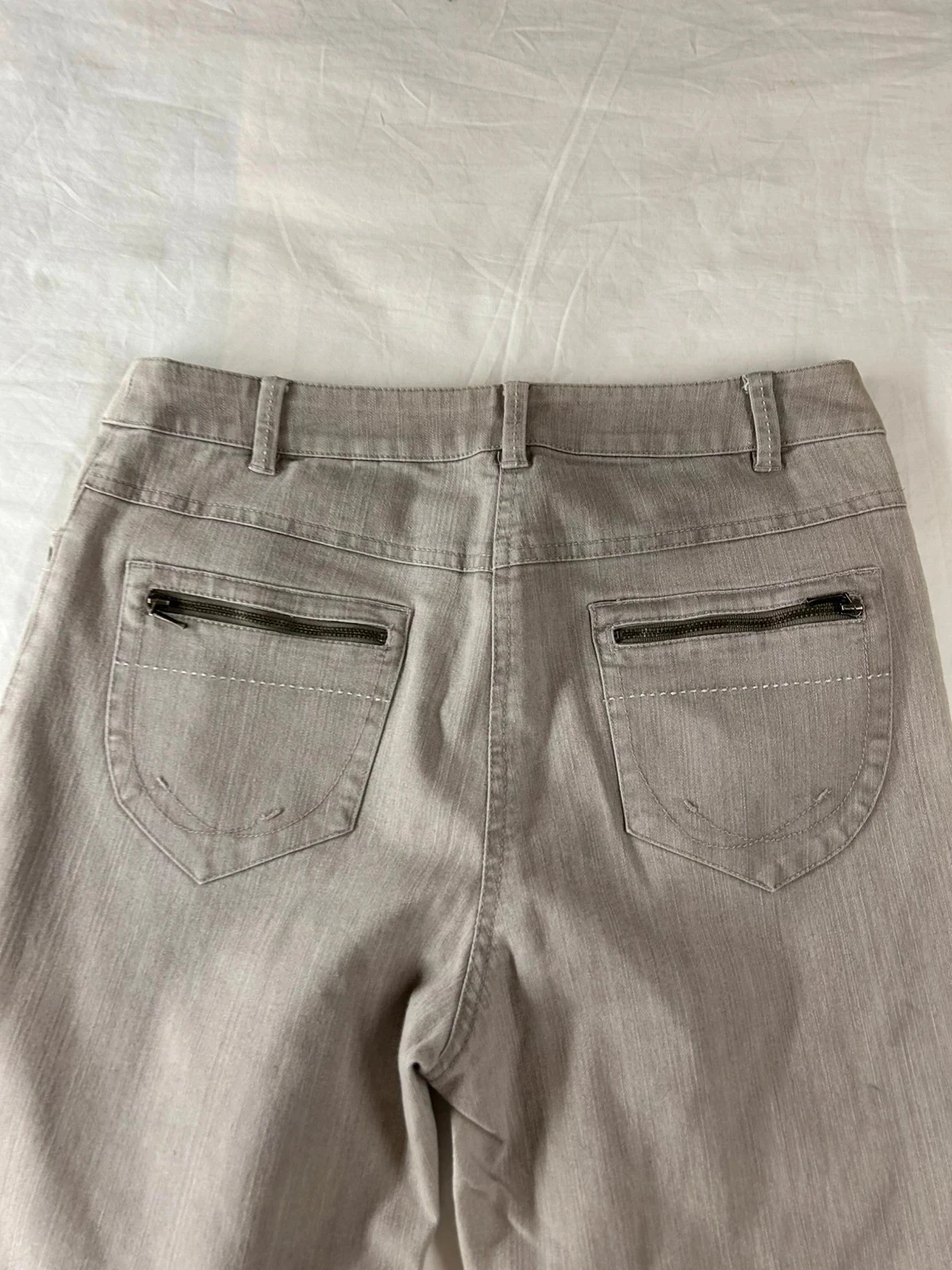 Crème beige rechte spijkerbroek Sixthsense – photo 13